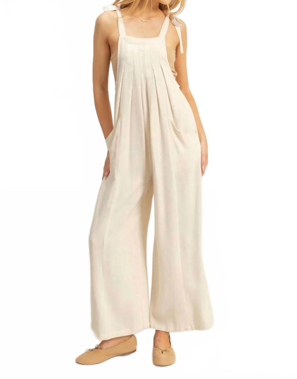 NEW ANNIEWEAR paint the sky jumpsuit in oat